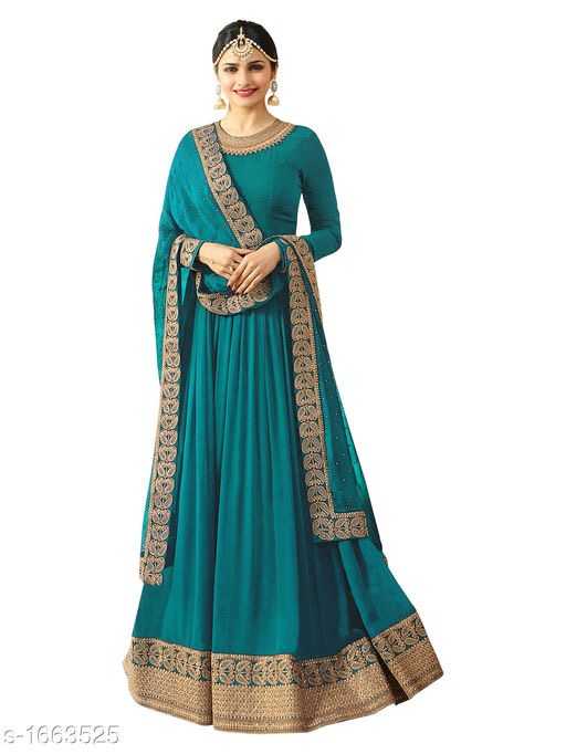 Vanya Gorgeous Faux Georgette Embroidered Womens Gowns - 1