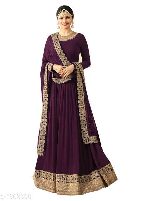 Vanya Gorgeous Faux Georgette Embroidered Womens Gowns - 3