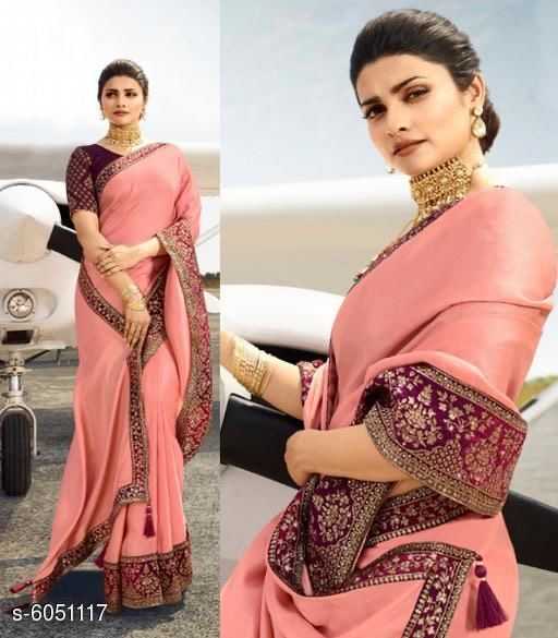 Trendy Silk Saree with Jacquard BP - 7