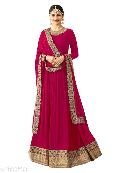 Vanya Gorgeous Faux Georgette Embroidered Womens Gowns - 2