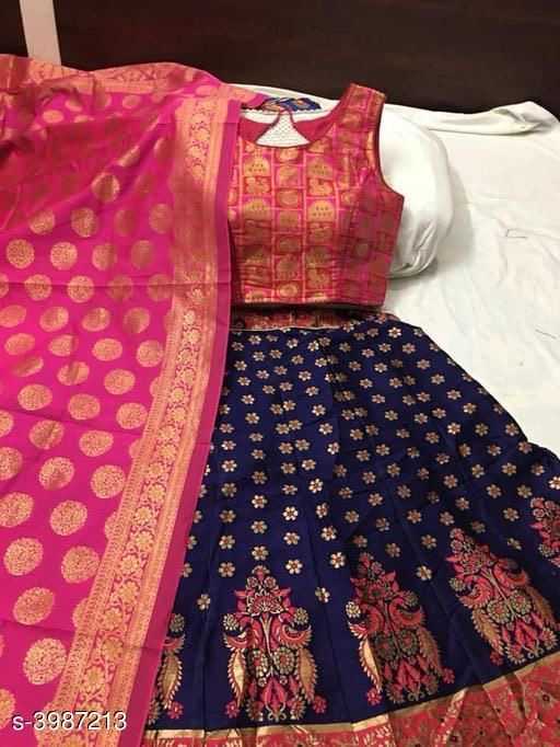 Stylish Banarasi Jacquard Silk Women's Lehenga - 1