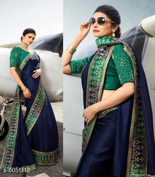 Trendy Silk Saree with Jacquard BP - 1