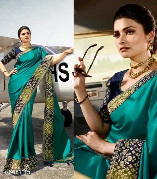 Trendy Silk Saree with Jacquard BP - 4